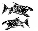 Angry Skeleton Fish vehicle sticker decal for car boat motorhome